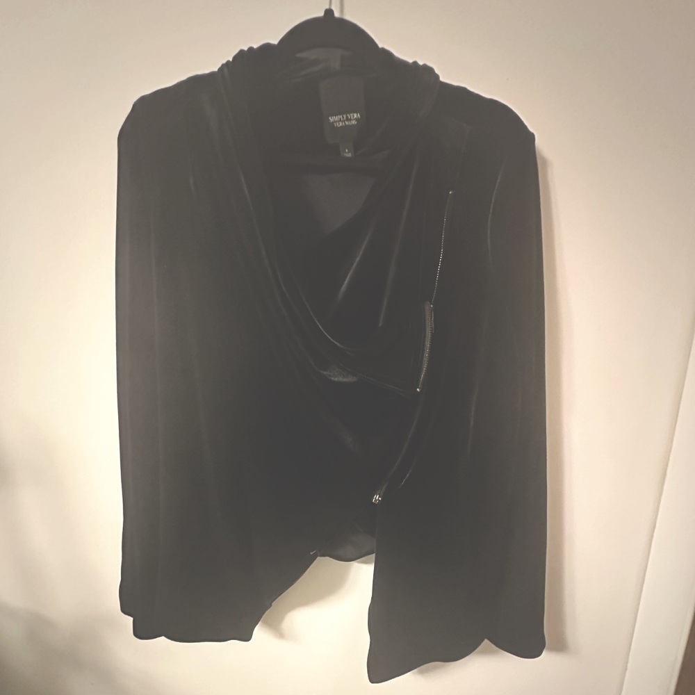 Simply Vera Velvet Moto Jacket